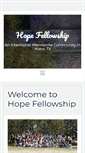Mobile Screenshot of hopefellowshipwaco.org