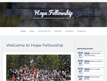Tablet Screenshot of hopefellowshipwaco.org